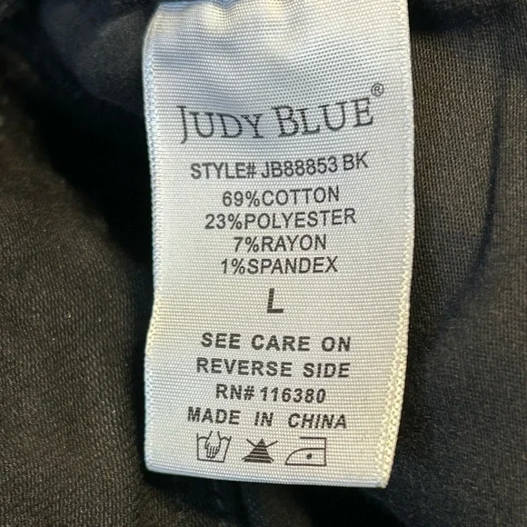 NWT Judy Blue Short Sleeve Straight Tummy Control Black Denim Jumpsuit